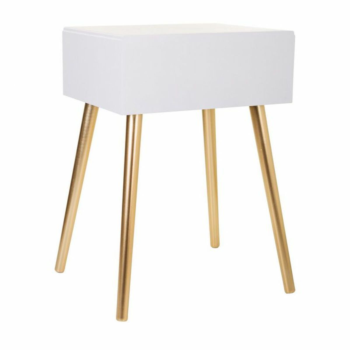 Mesita de Noche Alexandra House Living Dorado 39 x 67 x 47 cm