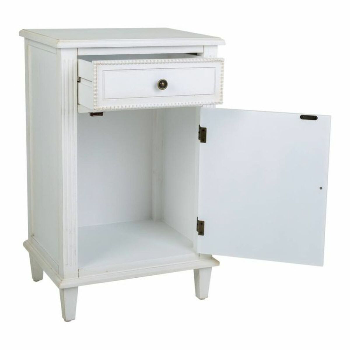 Mesita de Noche Alexandra House Living Blanco 36 x 72 x 45 cm