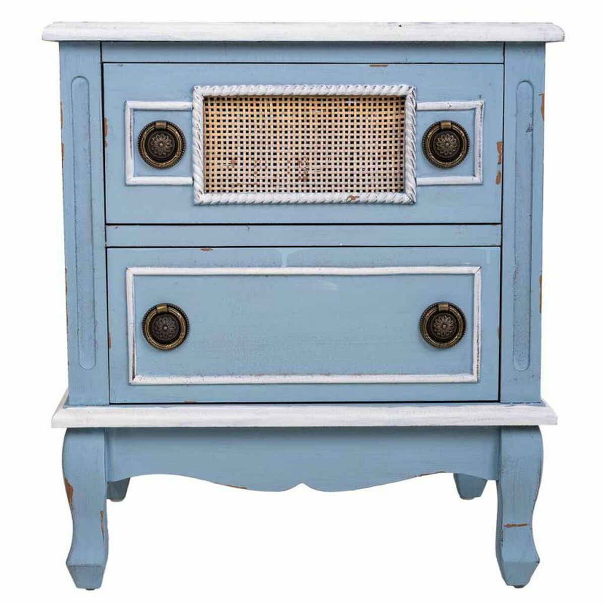 Mesita de Noche Alexandra House Living Azul 36 x 56 x 50 cm