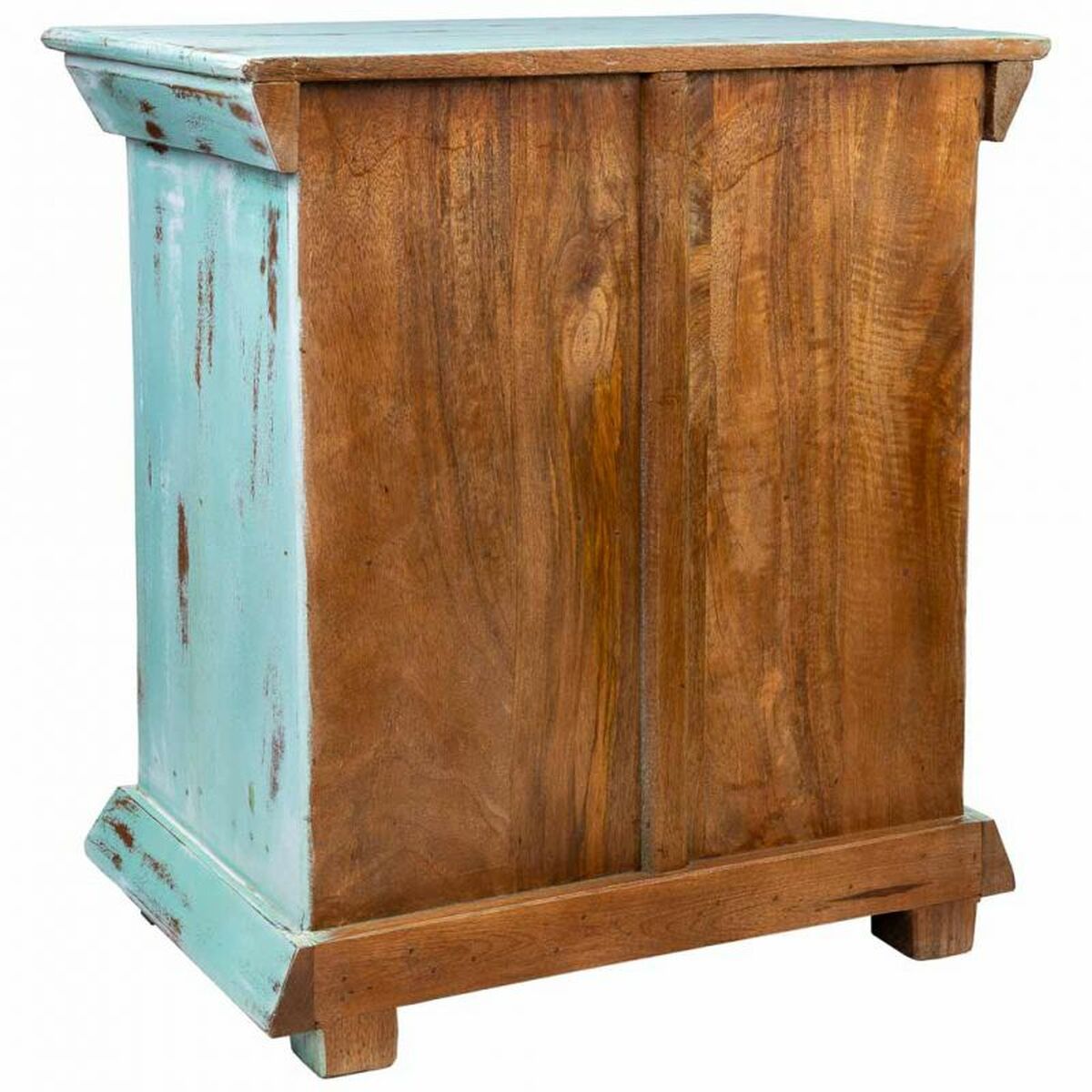 Mesita de Noche Alexandra House Living Negro Verde 35 x 60 x 55 cm