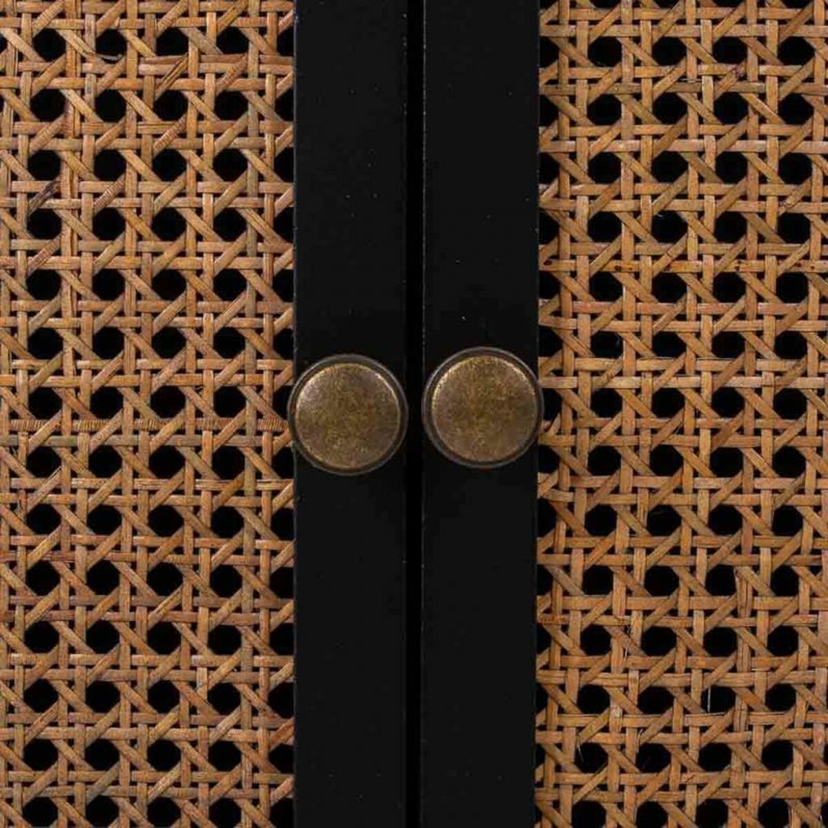 Mesita de Noche Alexandra House Living Negro 36 x 65 x 50 cm