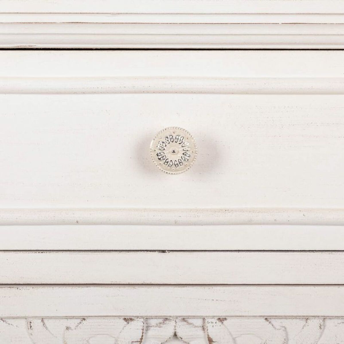 Mesita de Noche Alexandra House Living Blanco 32 x 74 x 46 cm