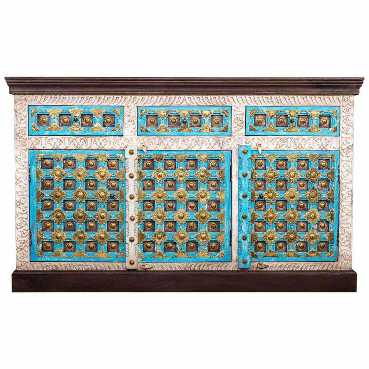 Aparador Alexandra House Living Latón Madera de mango 40 x 150 x 90 cm