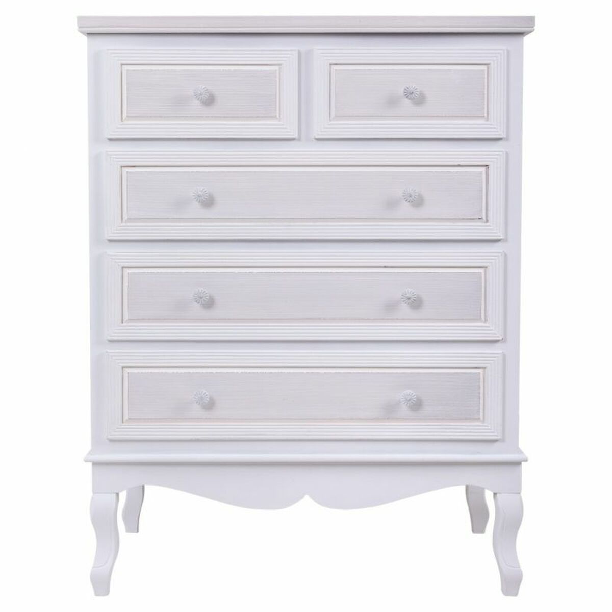 Cómoda Alexandra House Living Blanco Madera MDF 40 x 105 x 80 cm