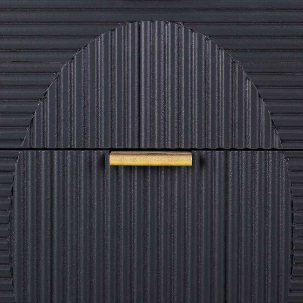 Cómoda Alexandra House Living Dorado Gris oscuro Madera MDF 36 x 100 x 42 cm