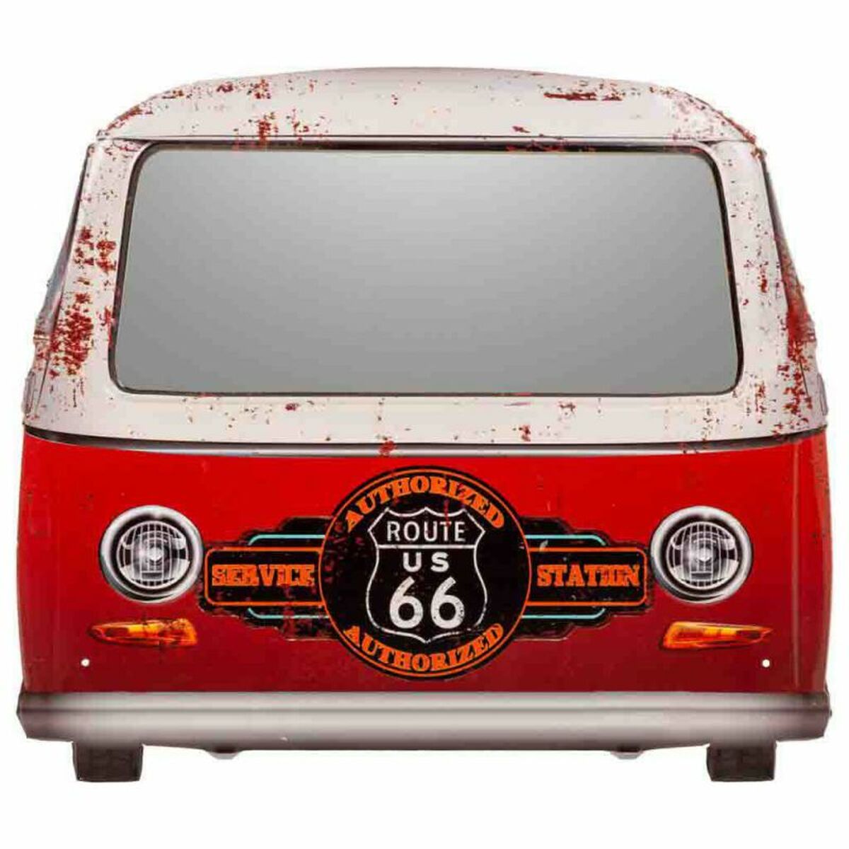 Espejo de pared Alexandra House Living Rojo 72 x 5 x 82 cm Rectangular