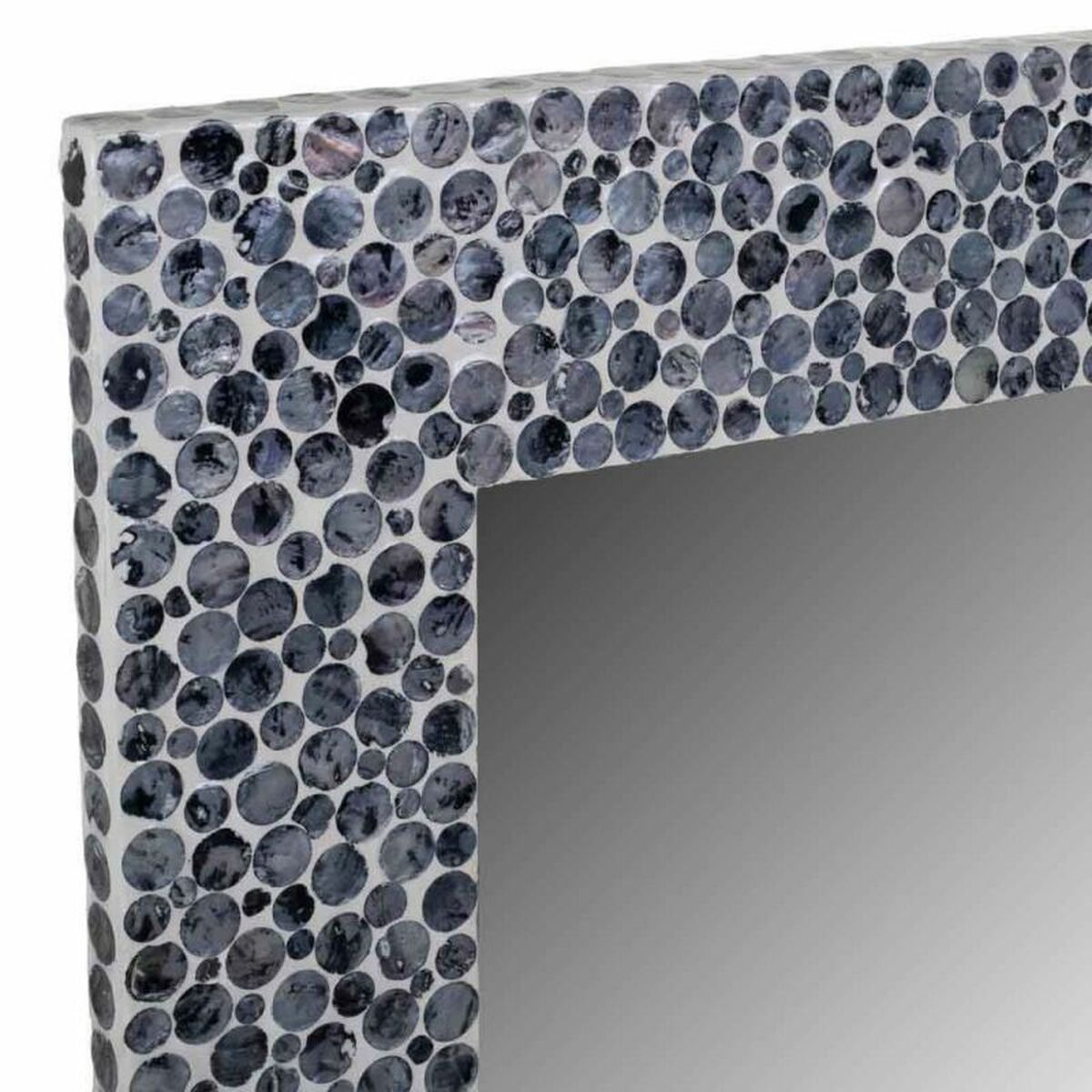 Espejo de pared Alexandra House Living Gris Crema 91 x 3 x 60 cm Rectangular