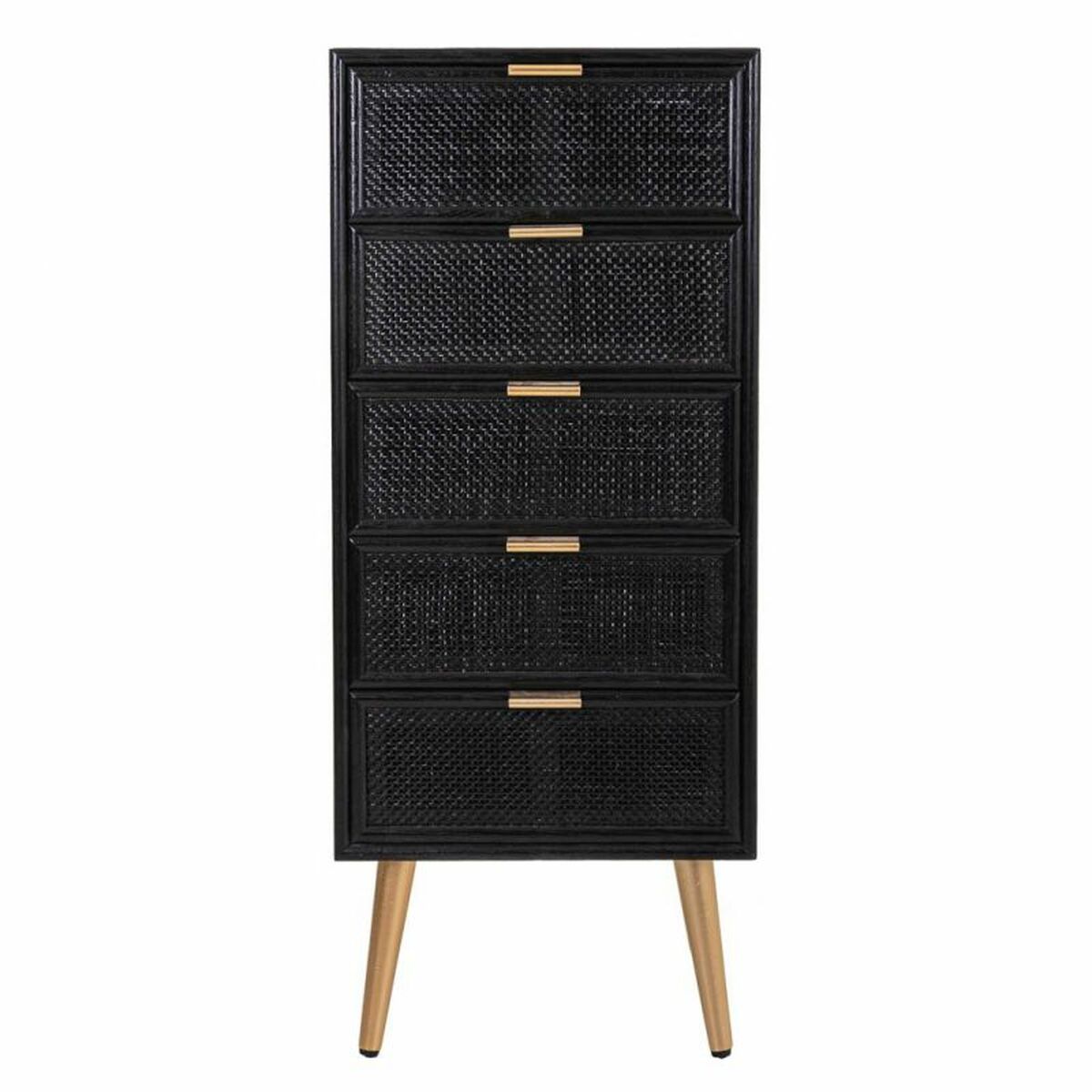 Cajonera Alexandra House Living Negro Dorado Madera MDF