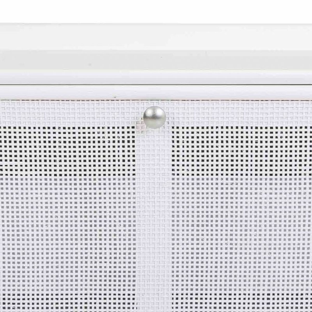 Banqueta Alexandra House Living Plateado Madera MDF 38 x 53 x 80 cm Zapatero