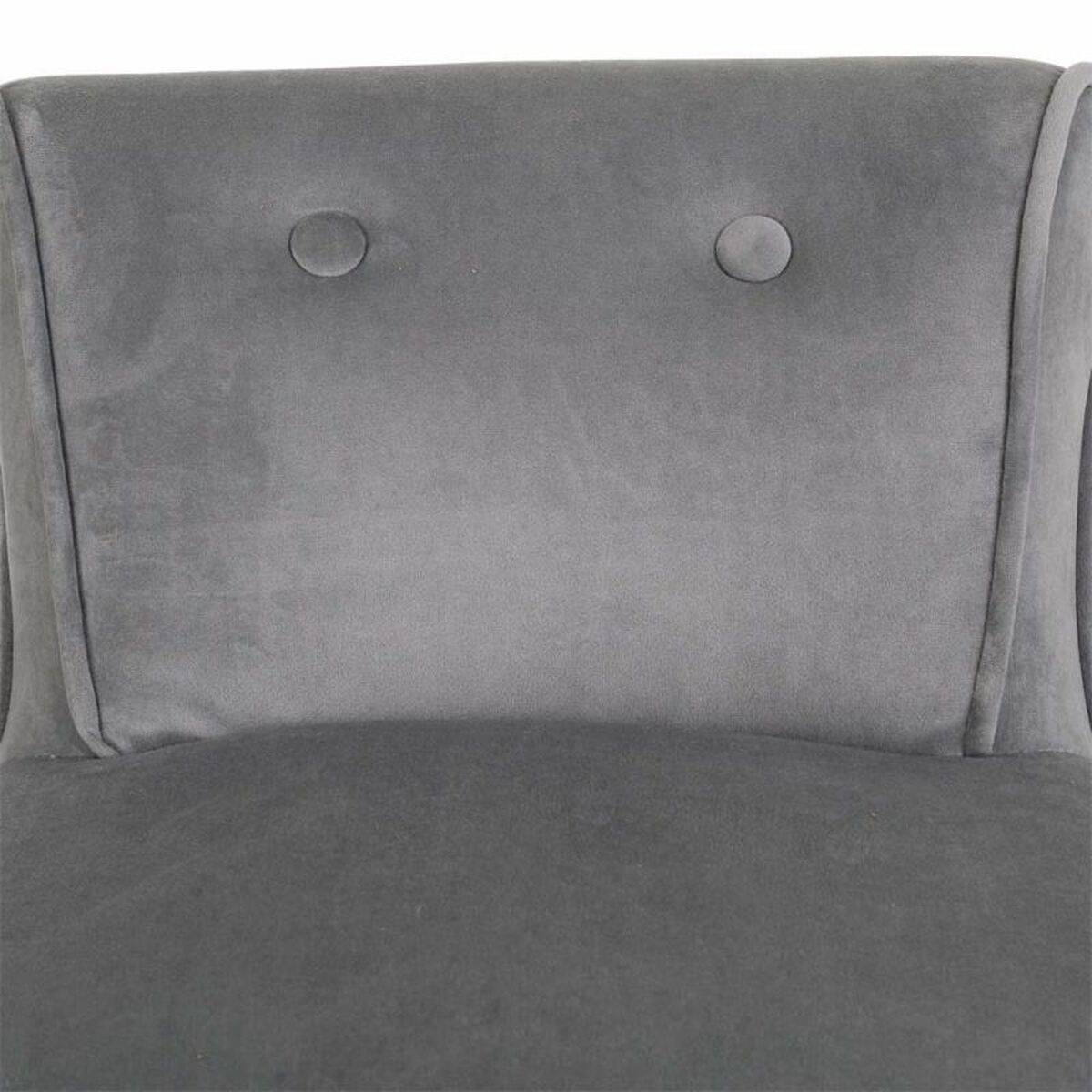 Banqueta Alexandra House Living Gris Terciopelo Goma 46 x 58 x 45 cm