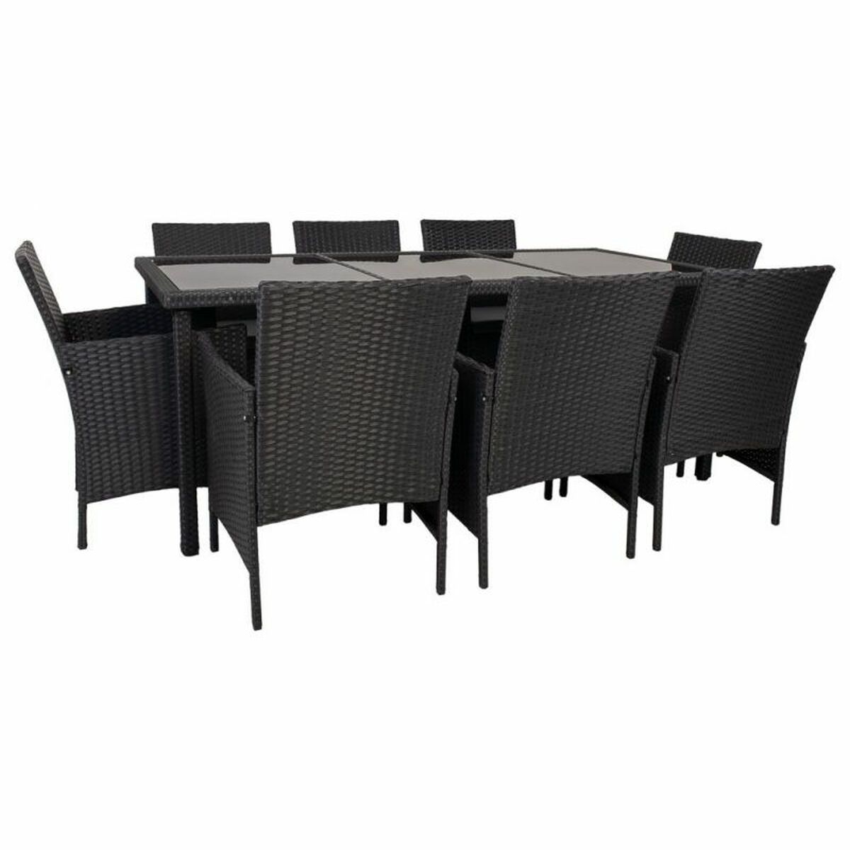 Muebles de Jardín Alexandra House Living Negro 61 x 85 x 58 cm 9 Piezas