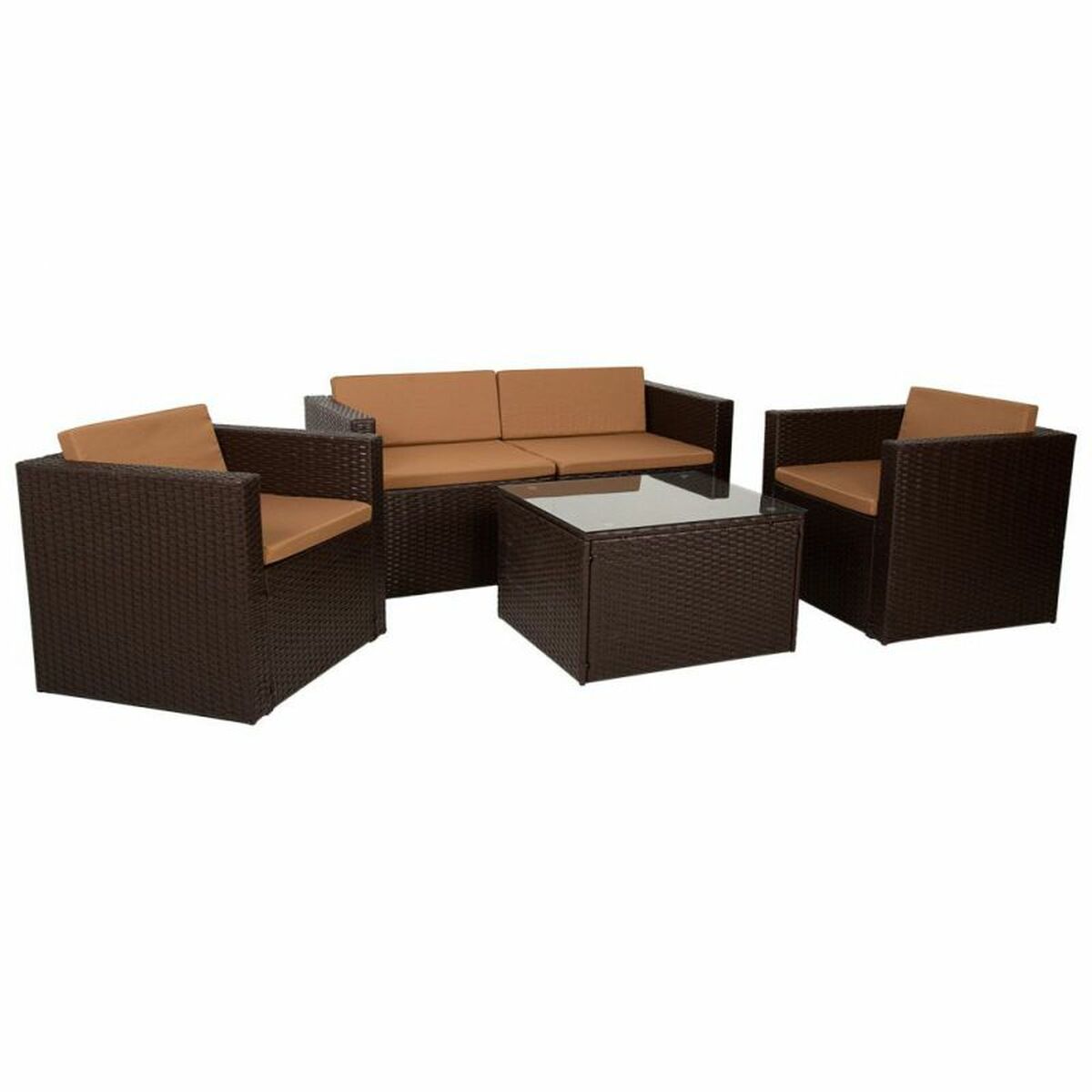 Muebles de Jardín Alexandra House Living Marrón 65 x 45 x 75 cm 4 Piezas