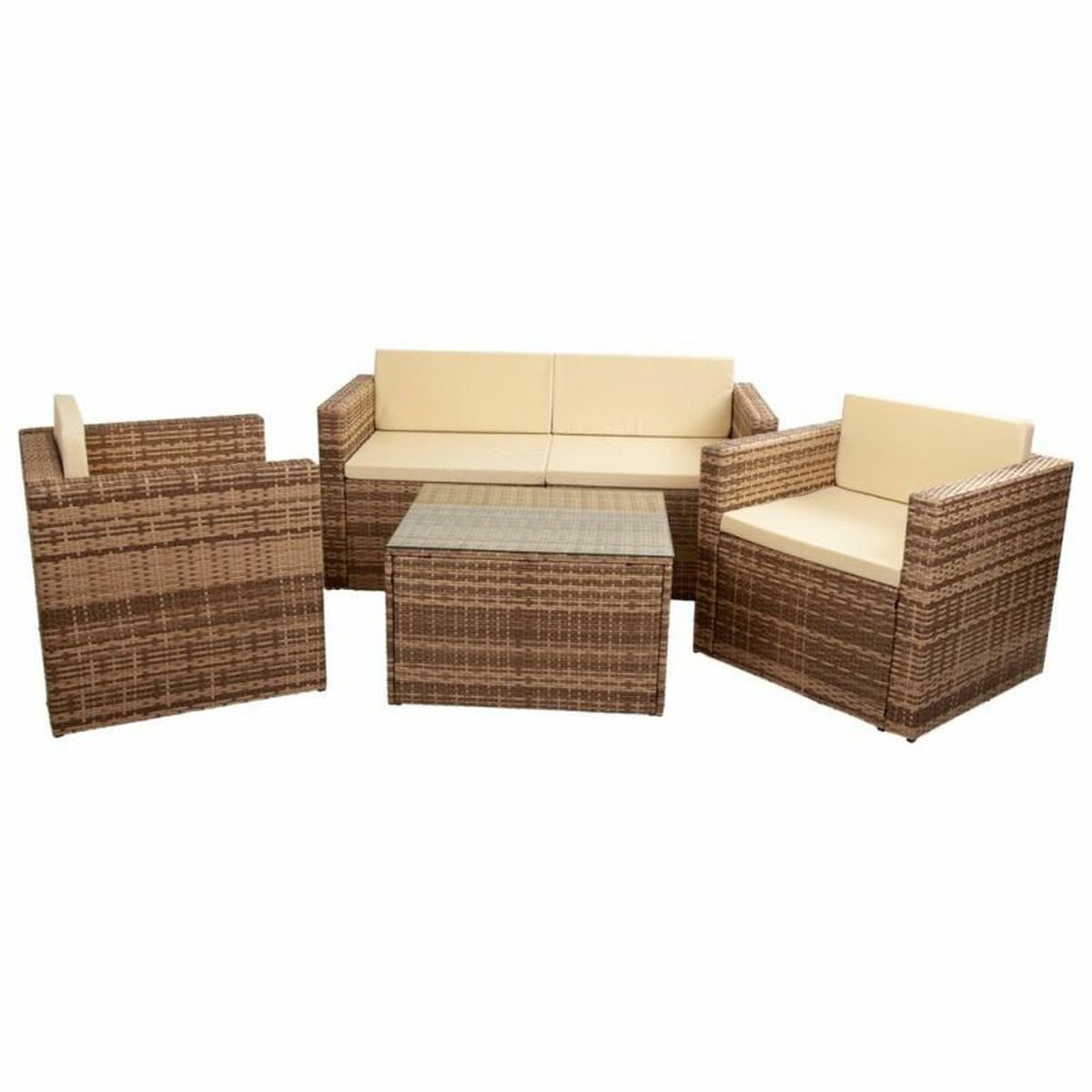 Muebles de Jardín Alexandra House Living Marrón Natural 65 x 45 x 75 cm 4 Piezas