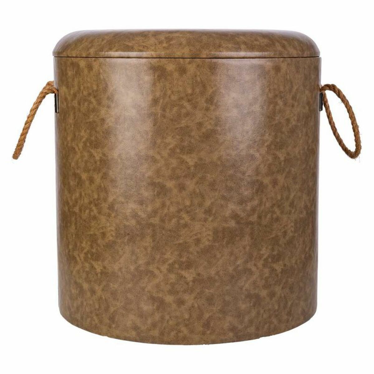 Taburete Alexandra House Living Gris Poliuretano Madera MDF 40 x 42 x 40 cm