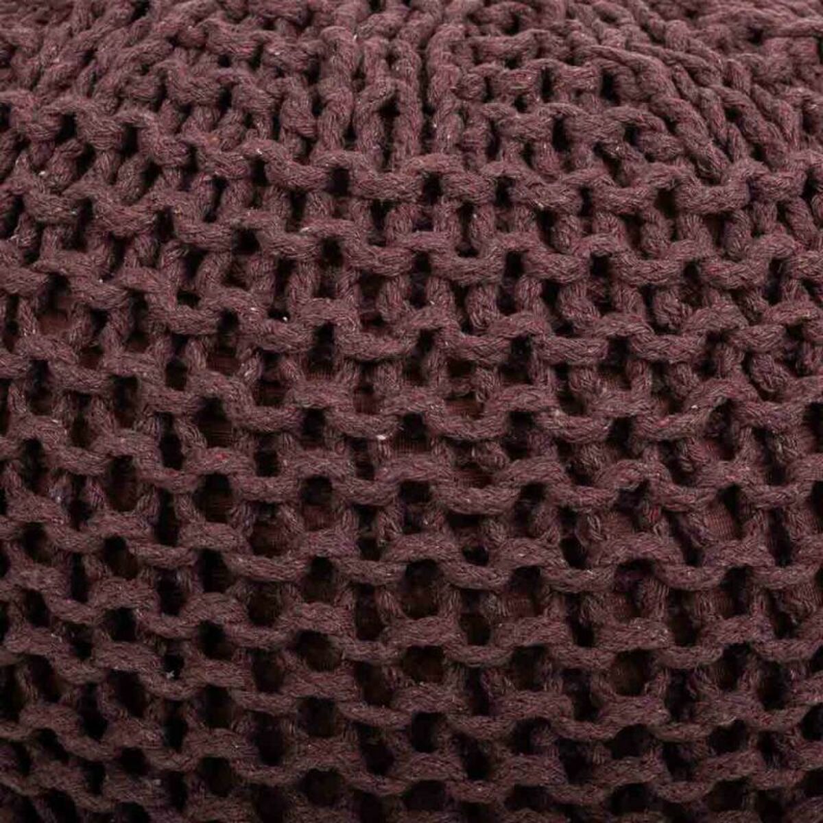 Puff Alexandra House Living Marrón oscuro Poliestireno 40 x 30 x 40 cm