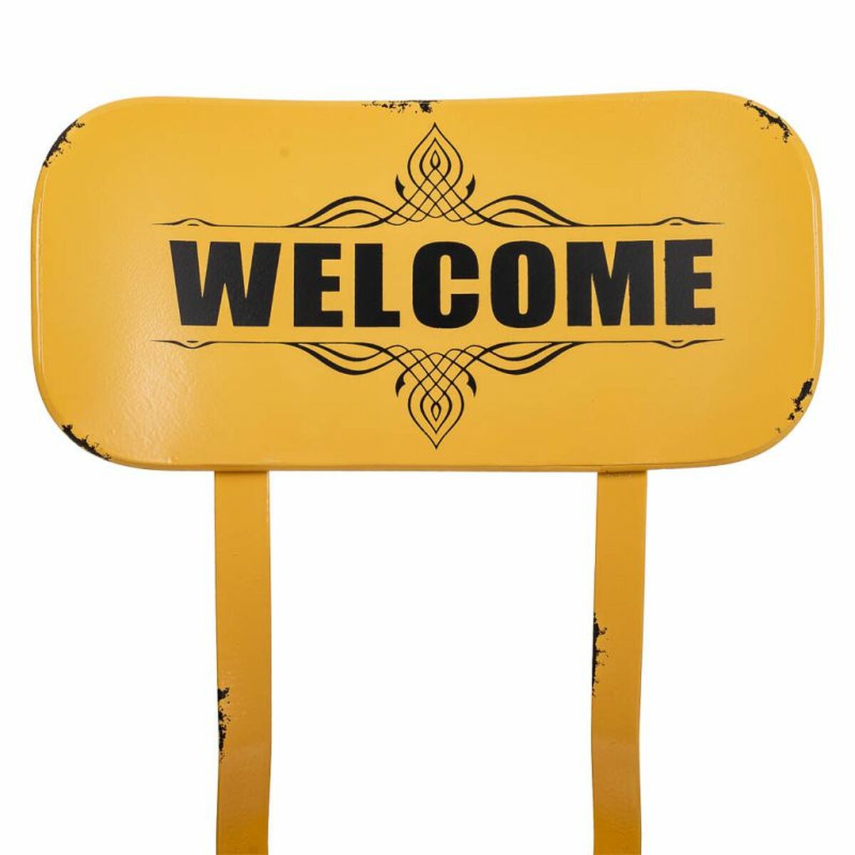 Taburete Alexandra House Living Amarillo Hierro 40 x 100 x 46 cm