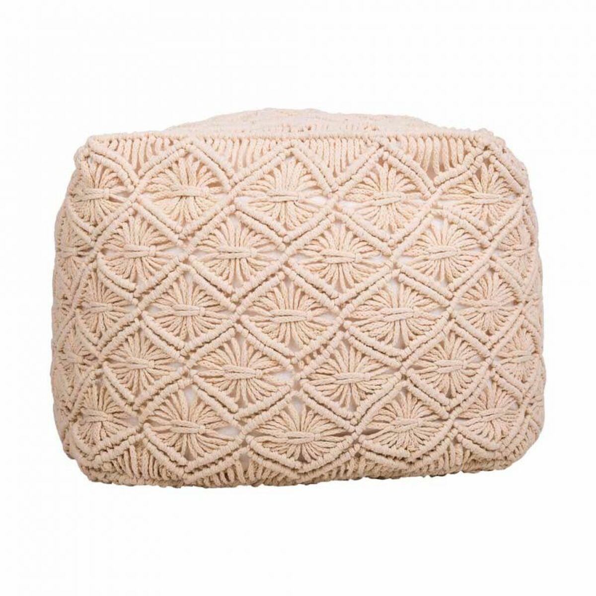 Puff Alexandra House Living Crema Poliestireno 45 x 40 x 45 cm
