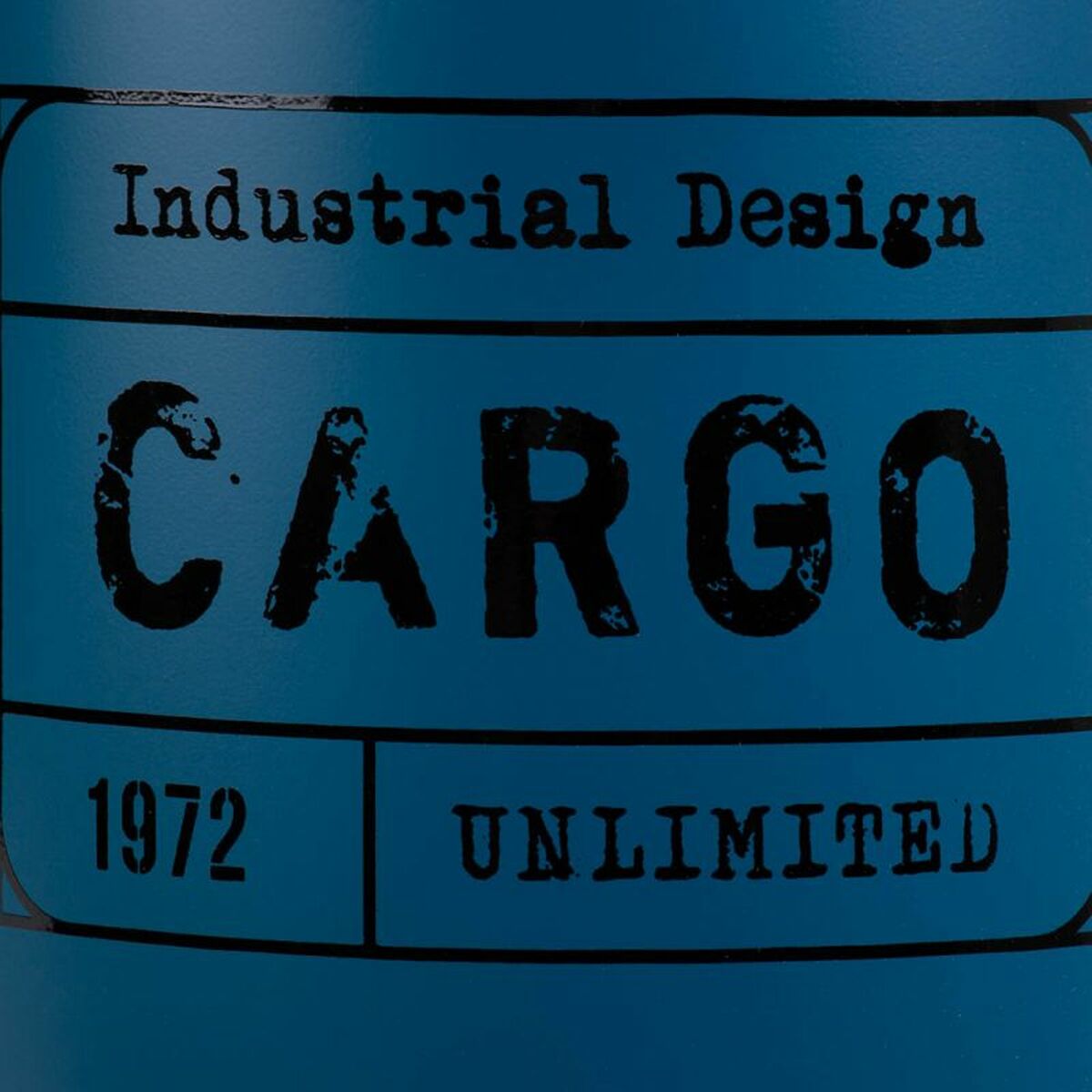 Taburete Alexandra House Living Azul Poliuretano Metal Esponja Madera MDF 47 x 27 x 33 cm