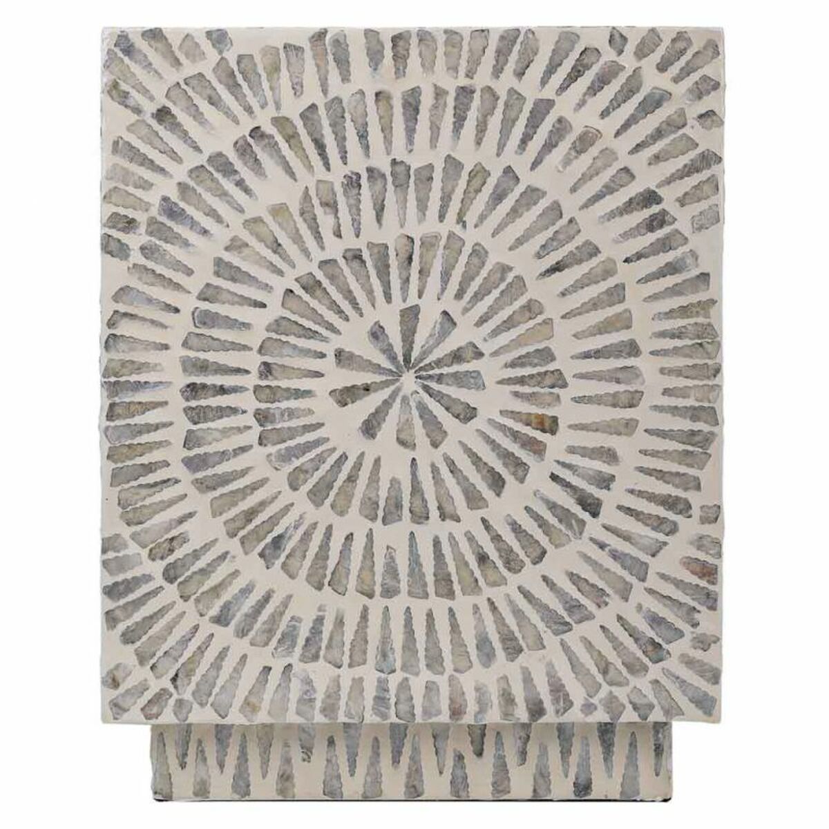 Taburete Alexandra House Living Gris Madera MDF 35 x 45 x 35 cm