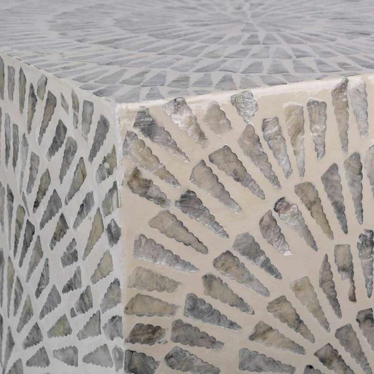 Taburete Alexandra House Living Gris Madera MDF 35 x 45 x 35 cm