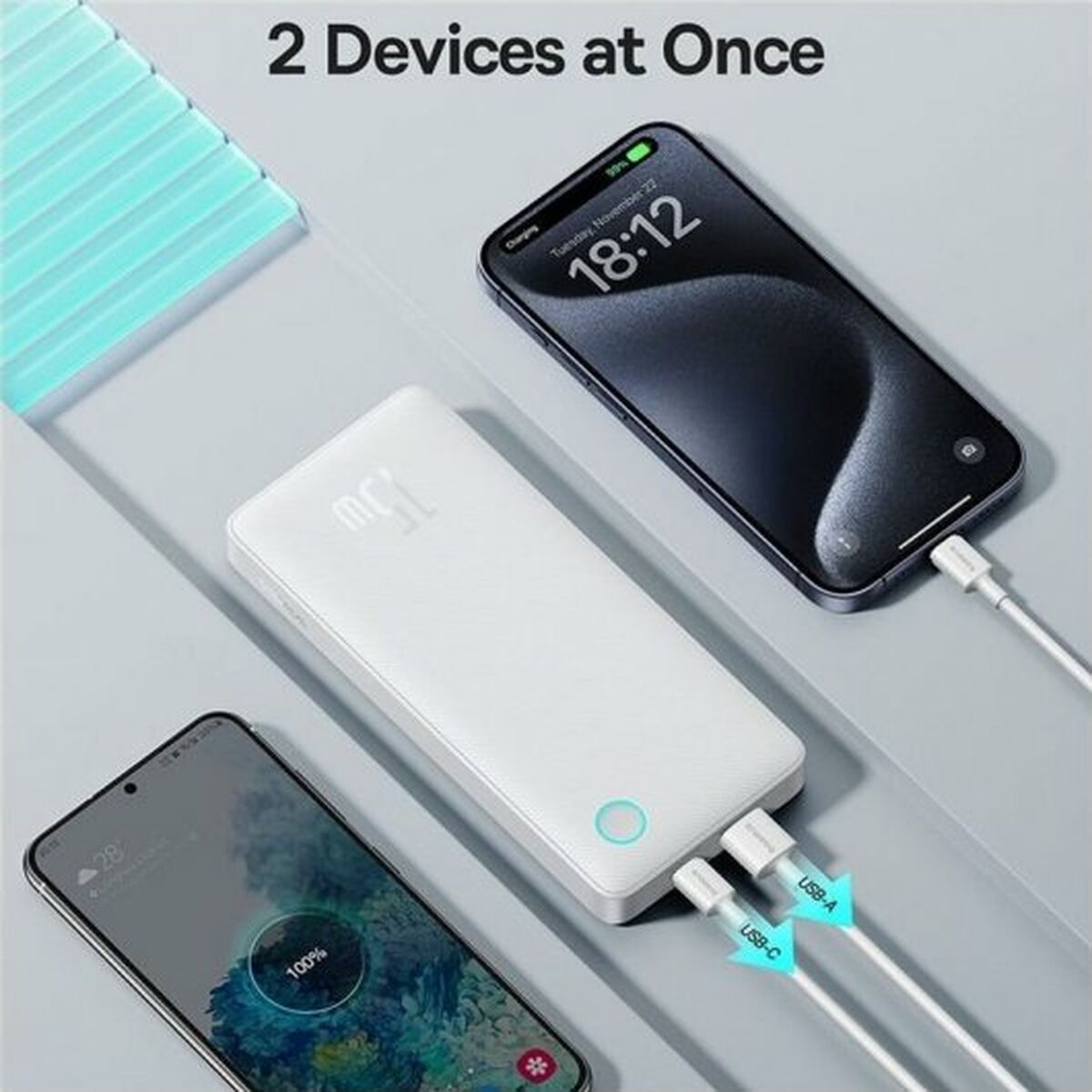 Batería para Portátil Baseus Blanco 10000 mAh