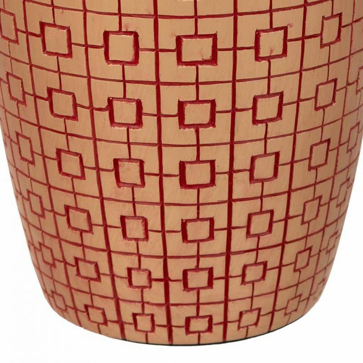 Jarrón Alexandra House Living Rojo Dorado Poliresina 18 x 24 x 18 cm