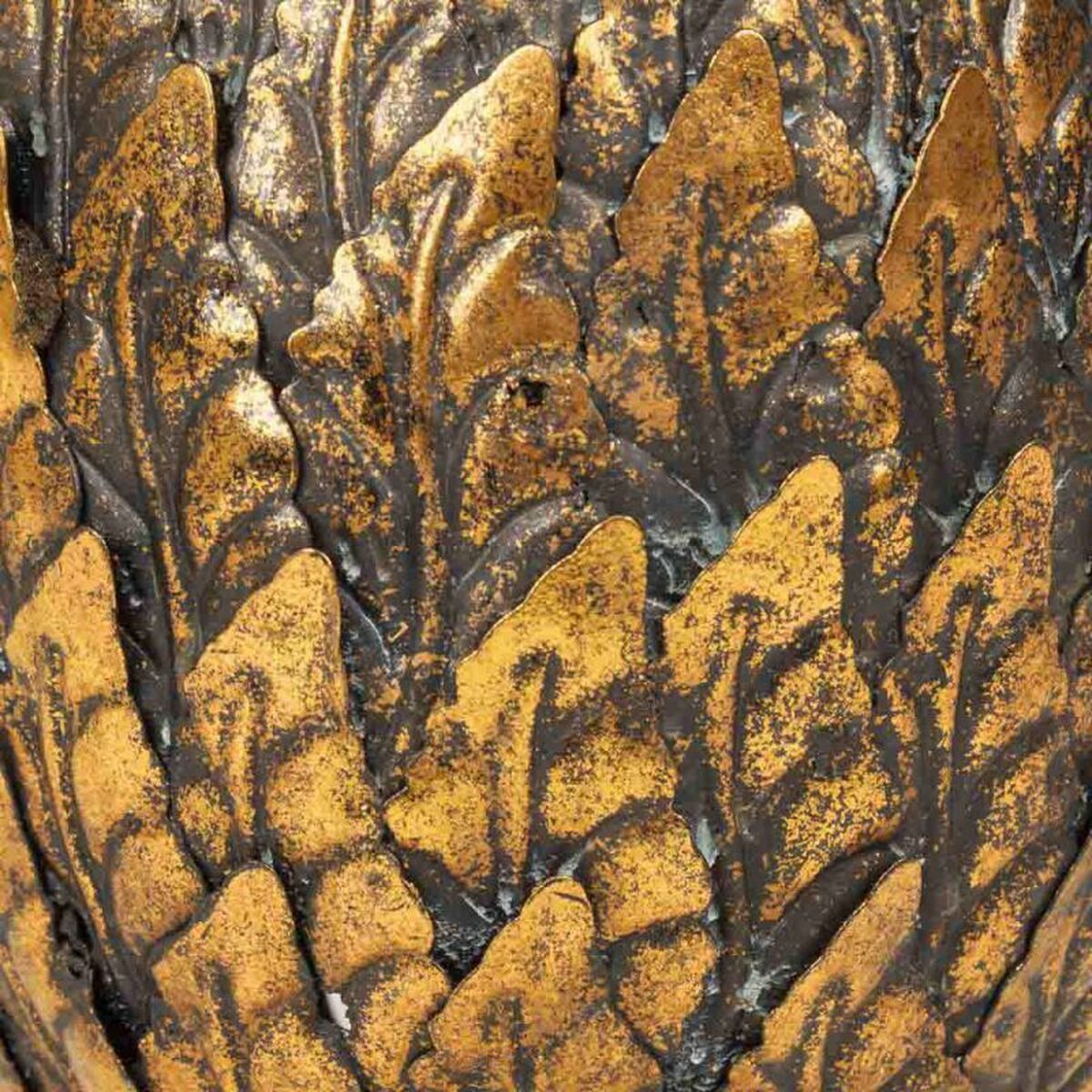 Candelero Alexandra House Living Dorado Hierro 15 x 26 x 15 cm Piña