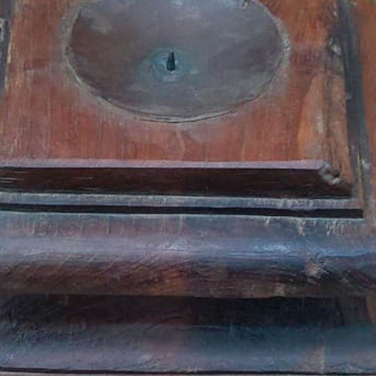 Candelero Alexandra House Living Marrón Madera Reciclada 26 x 23 x 26 cm