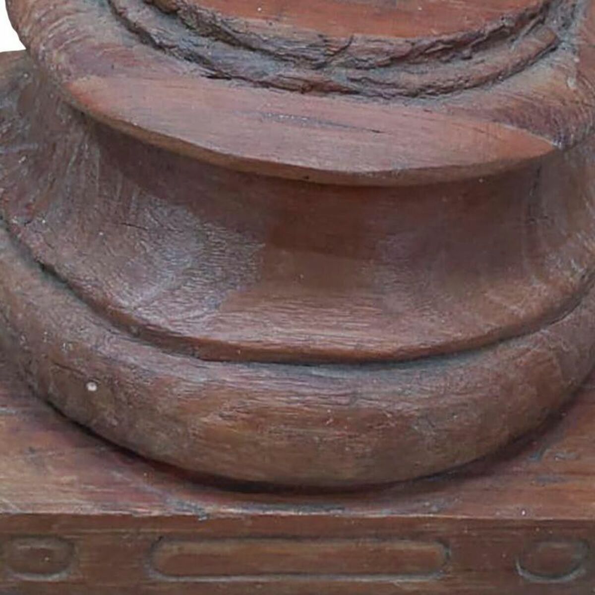 Candelero Alexandra House Living Marrón Madera Reciclada 26 x 23 x 26 cm