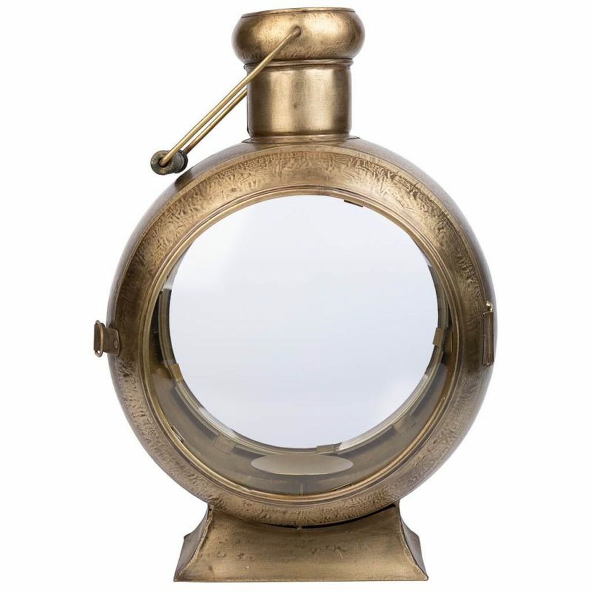 Candelero Alexandra House Living Dorado Metal Vidrio Hierro 21 x 47 x 33 cm