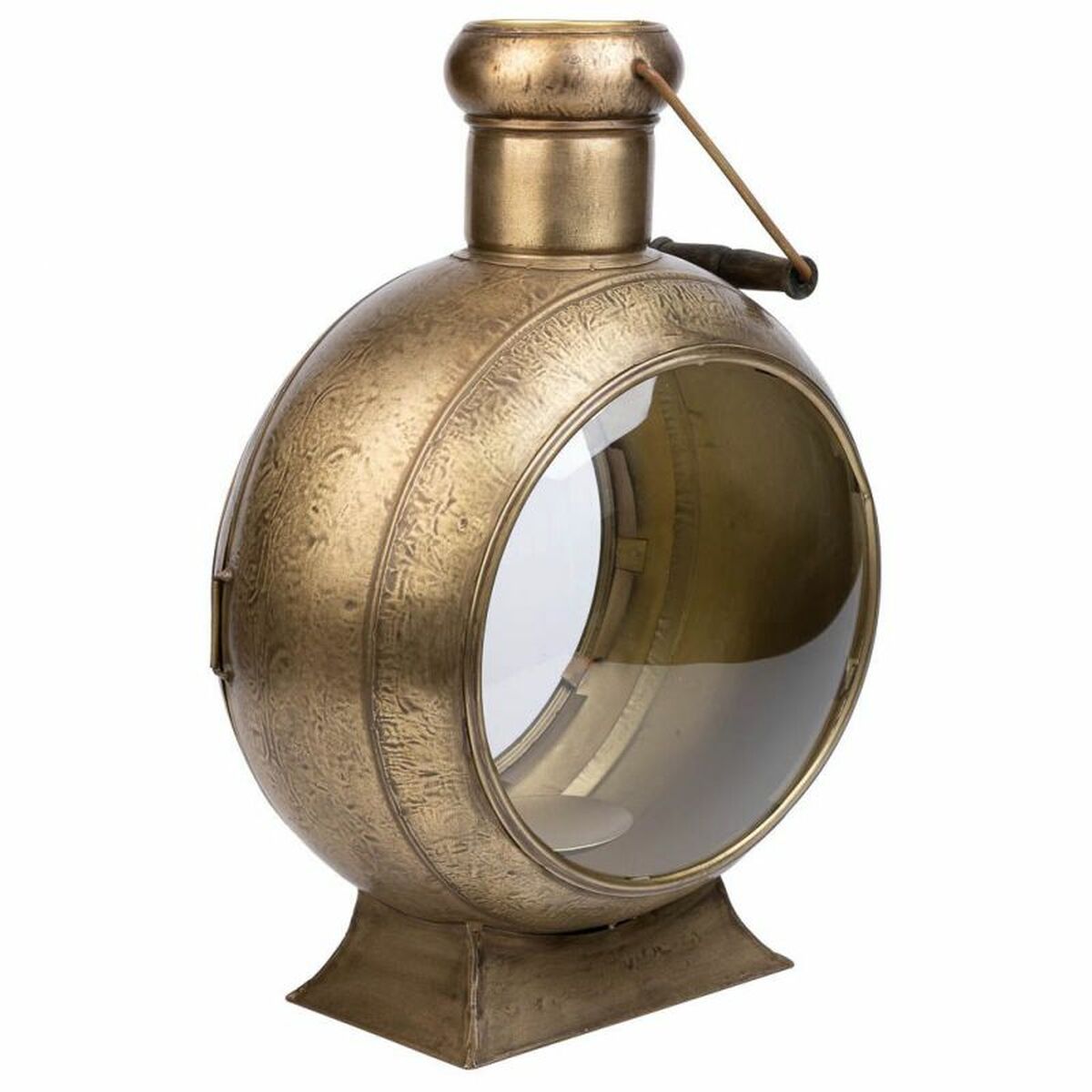 Candelero Alexandra House Living Dorado Metal Vidrio Hierro 21 x 47 x 33 cm