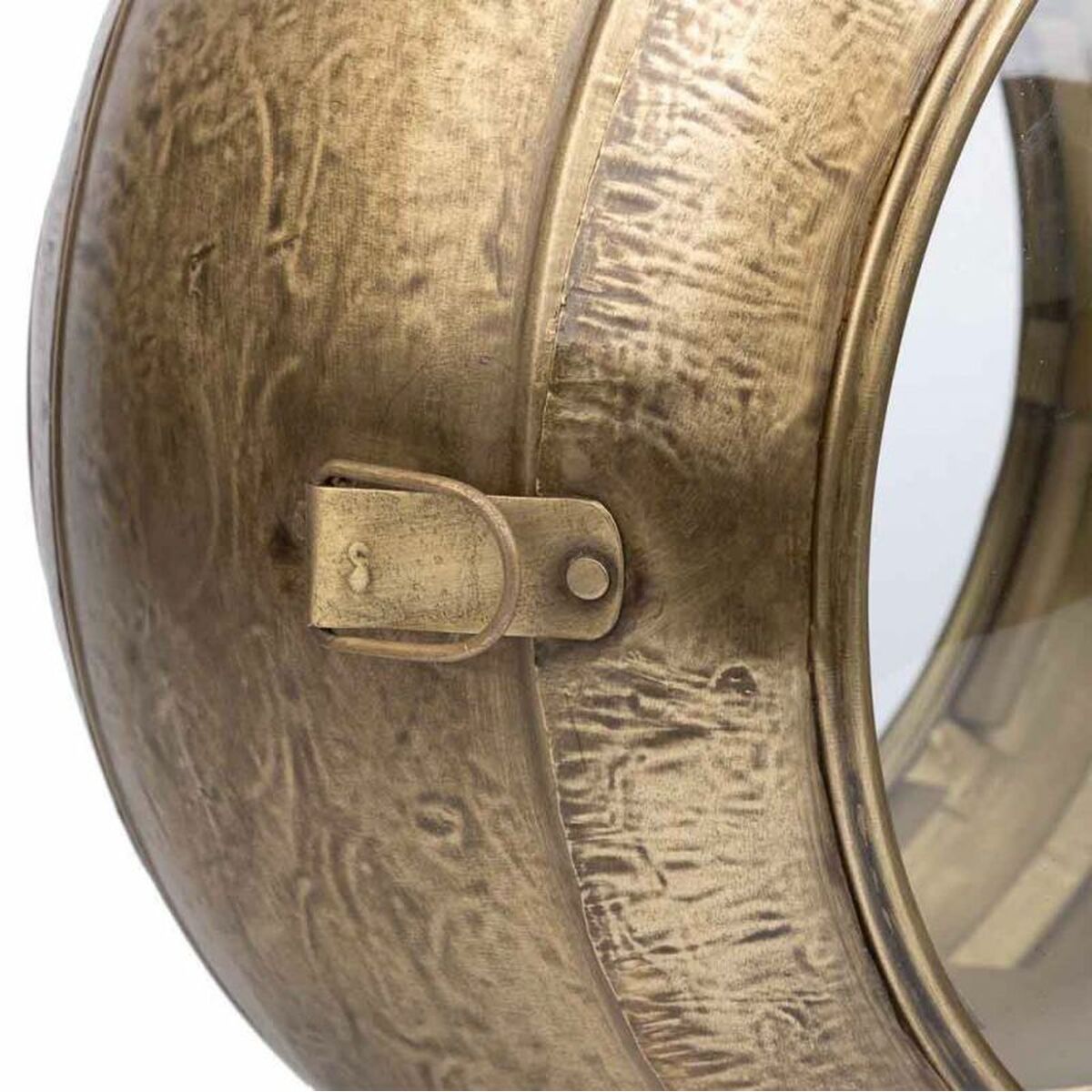 Candelero Alexandra House Living Dorado Metal Vidrio Hierro 21 x 47 x 33 cm