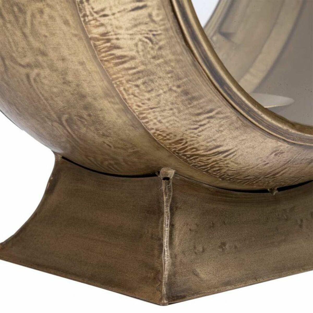 Candelero Alexandra House Living Dorado Metal Vidrio Hierro 21 x 47 x 33 cm