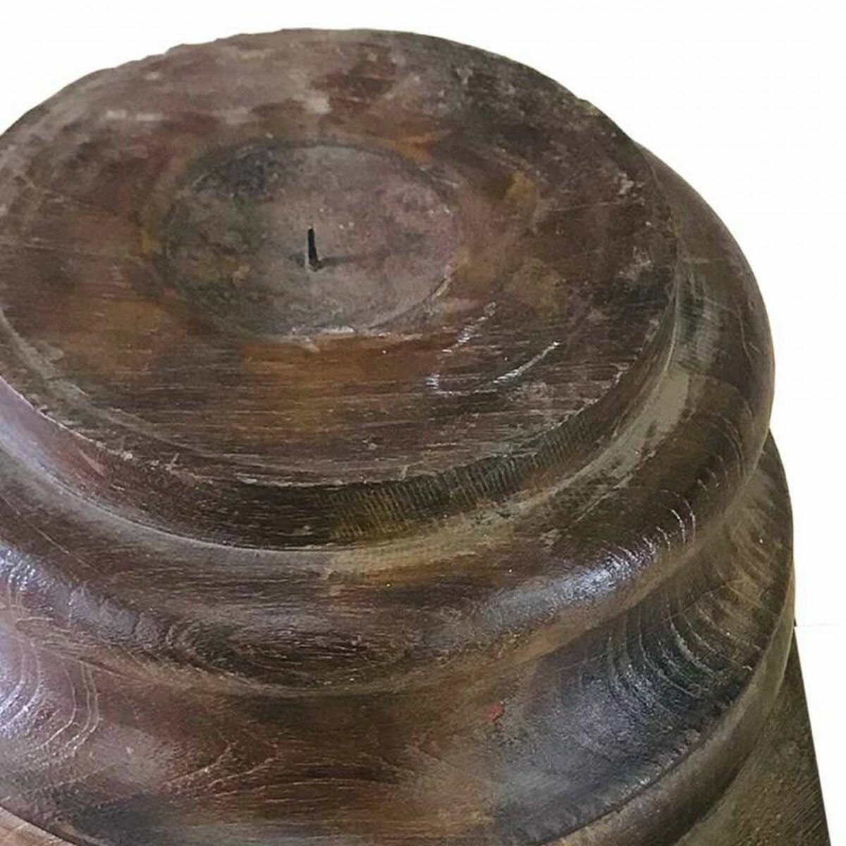 Candelero Alexandra House Living Madera Reciclada 27 x 20 x 28 cm