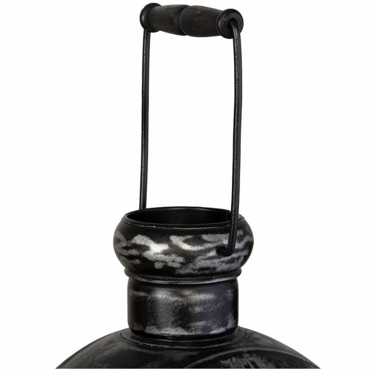 Candelero Alexandra House Living Negro Vidrio Hierro 21 x 40 x 29 cm