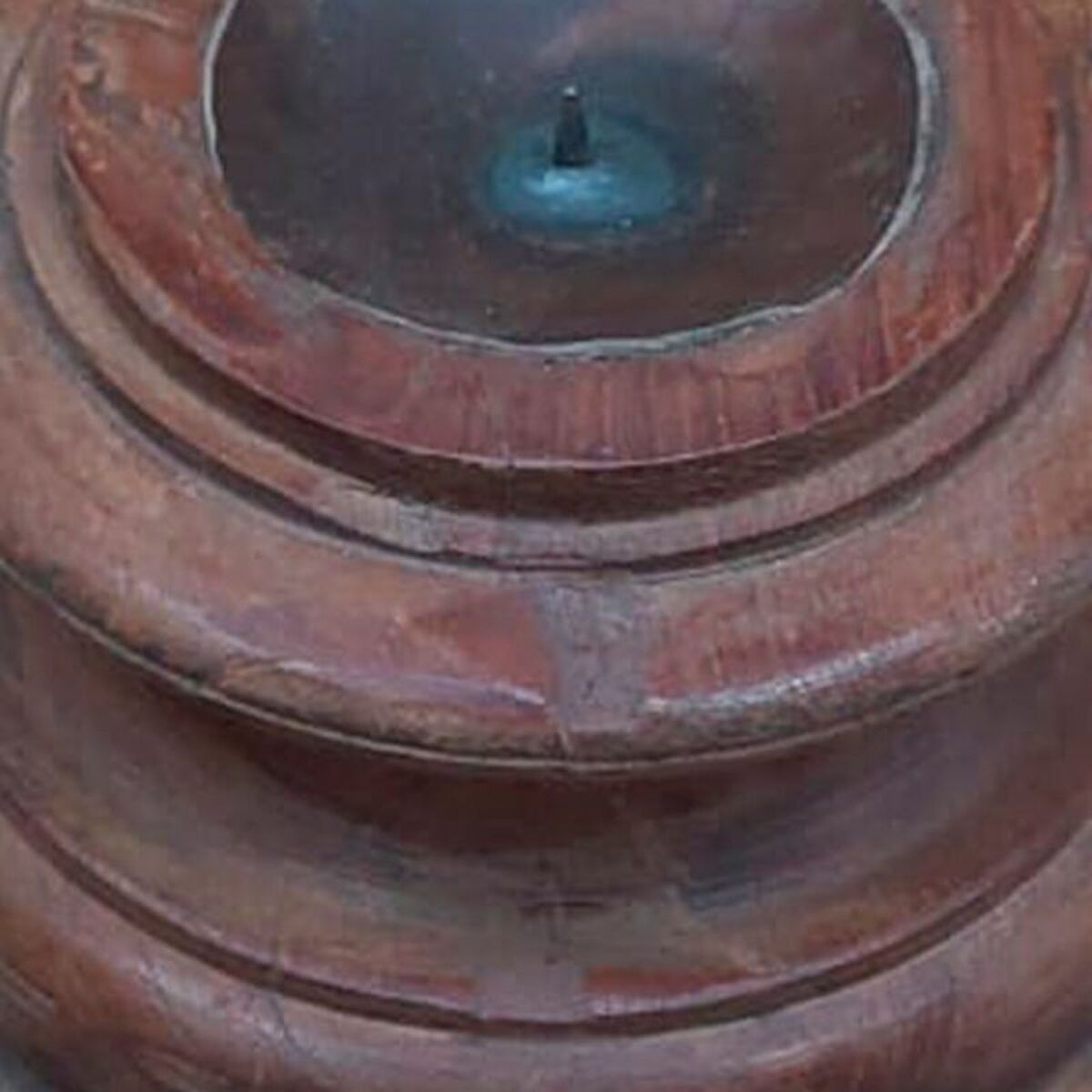 Candelero Alexandra House Living Marrón Madera Reciclada 26 x 23 x 26 cm