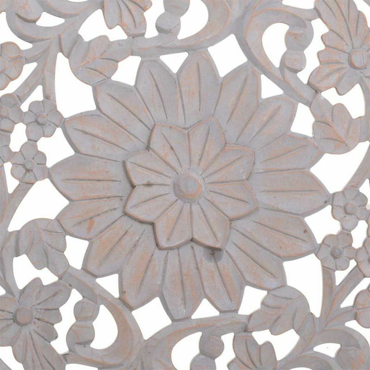 Decoración de Pared Alexandra House Living Gris Madera MDF 3 x 90 x 90 cm