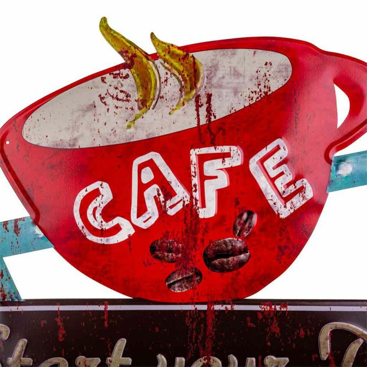 Placa de Pared Alexandra House Living Hierro 50 x 1 x 58 cm Señales