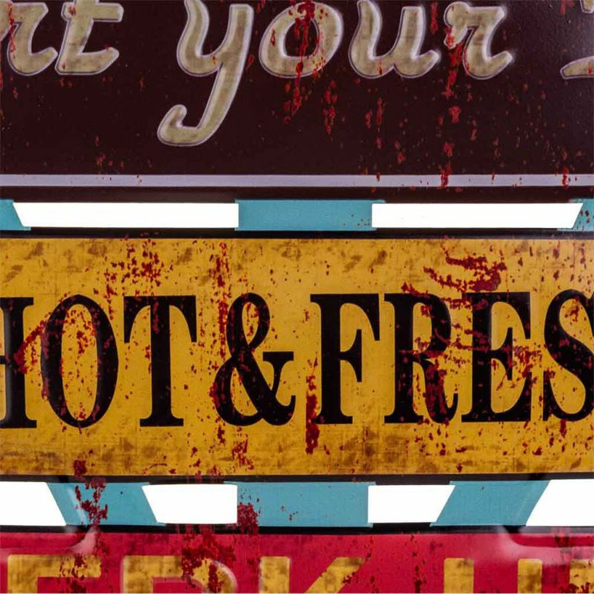 Placa de Pared Alexandra House Living Hierro 50 x 1 x 58 cm Señales