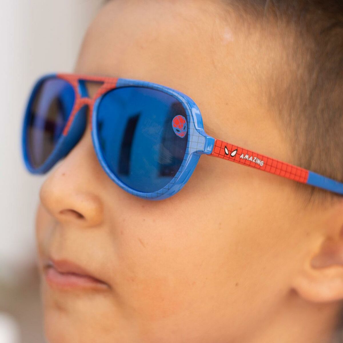 Gafas de Sol Infantiles Spider-Man Azul Rojo