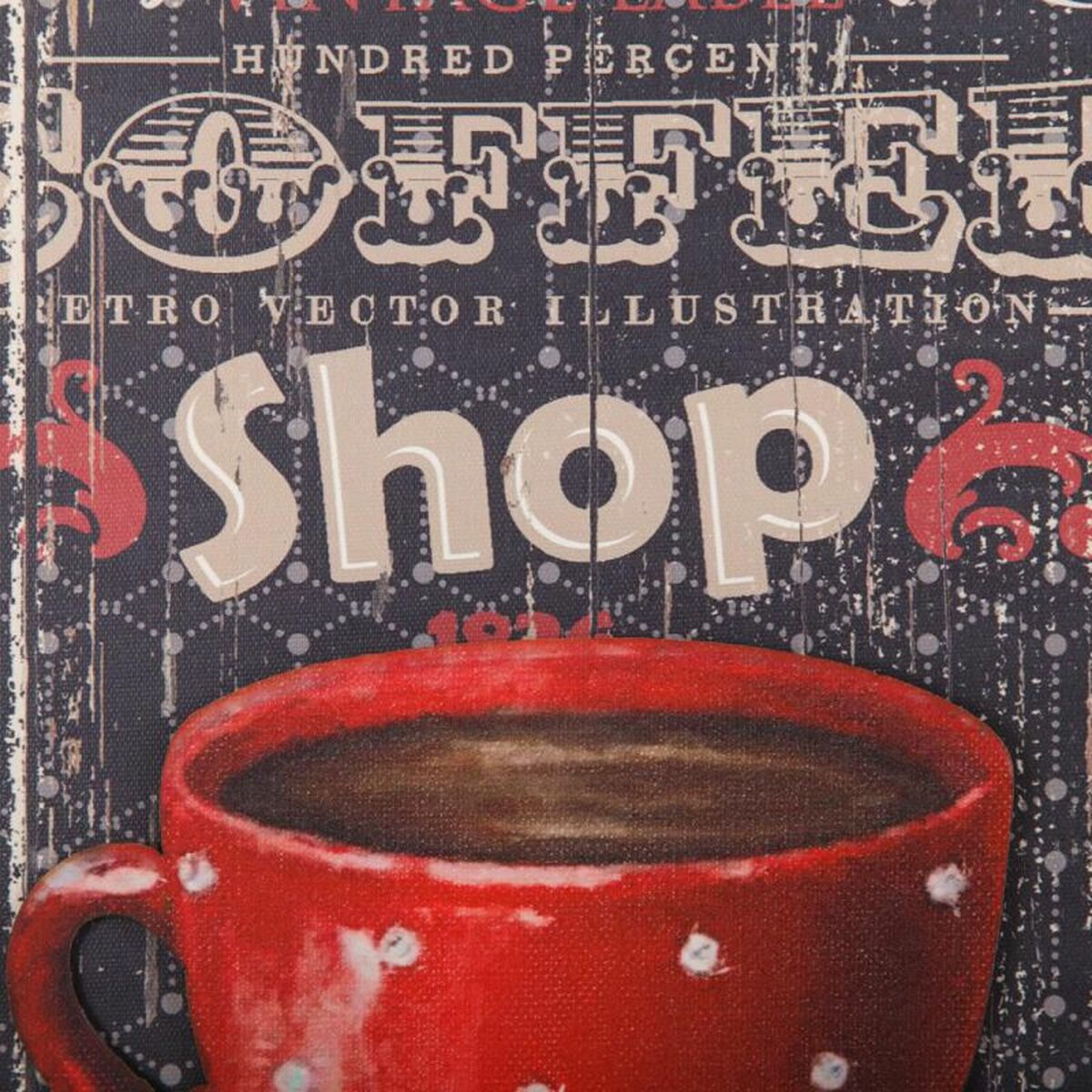 Cuadro 3D Alexandra House Living Lona Metal Papel Madera MDF