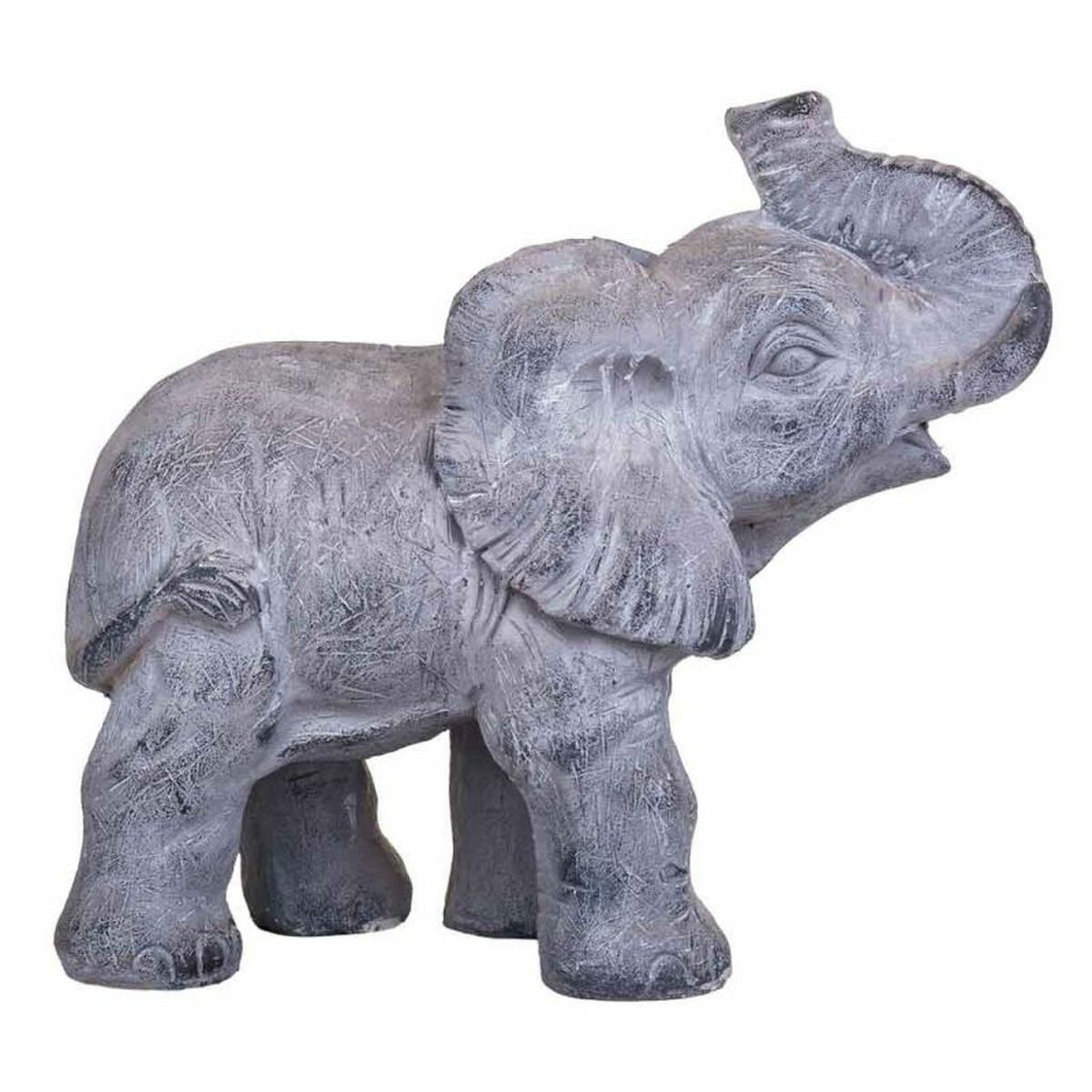 Figura Decorativa Alexandra House Living Gris Elefante 26 x 40 x 35 cm