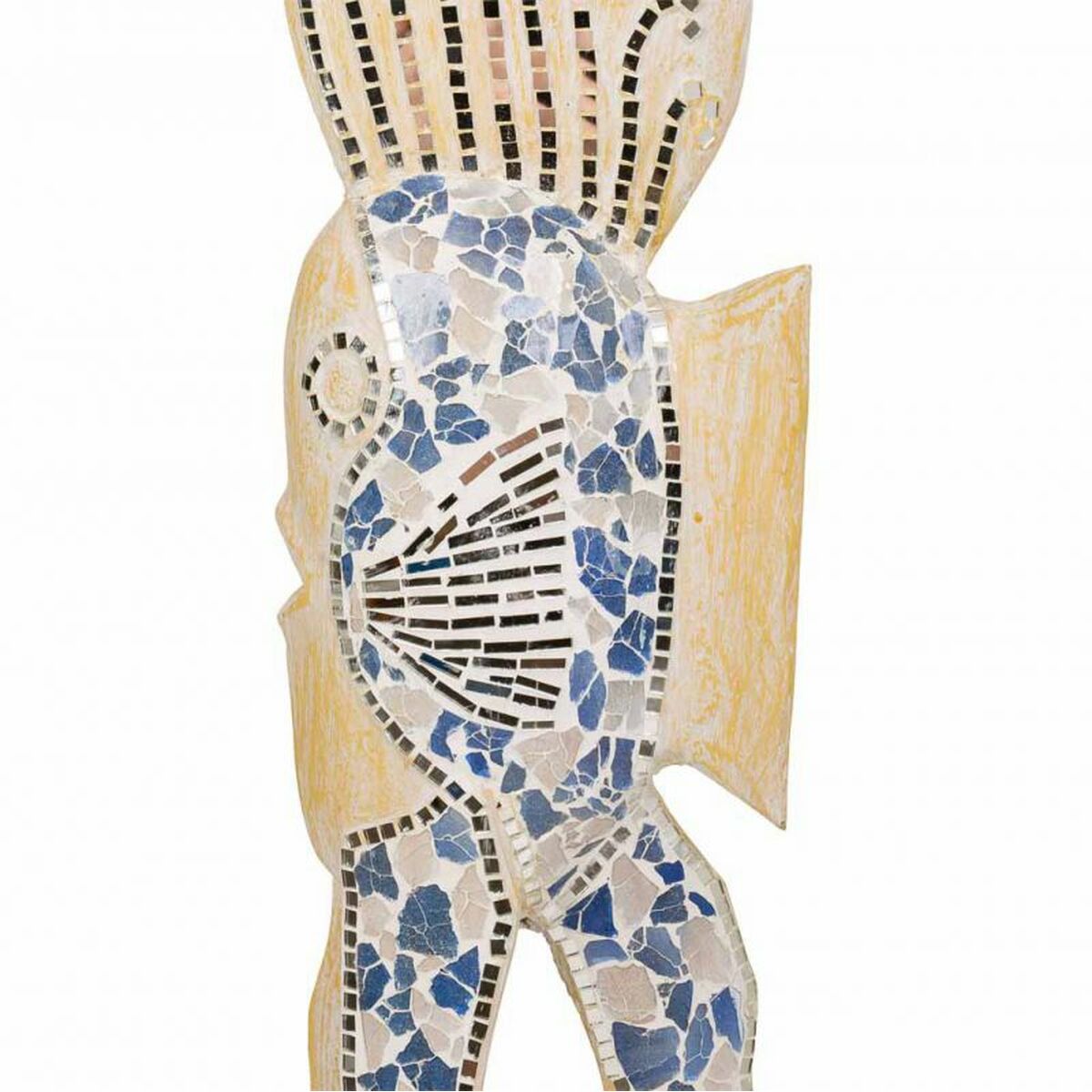 Figura Decorativa Alexandra House Living Azul Blanco Pez 148 x 10 x 23 cm