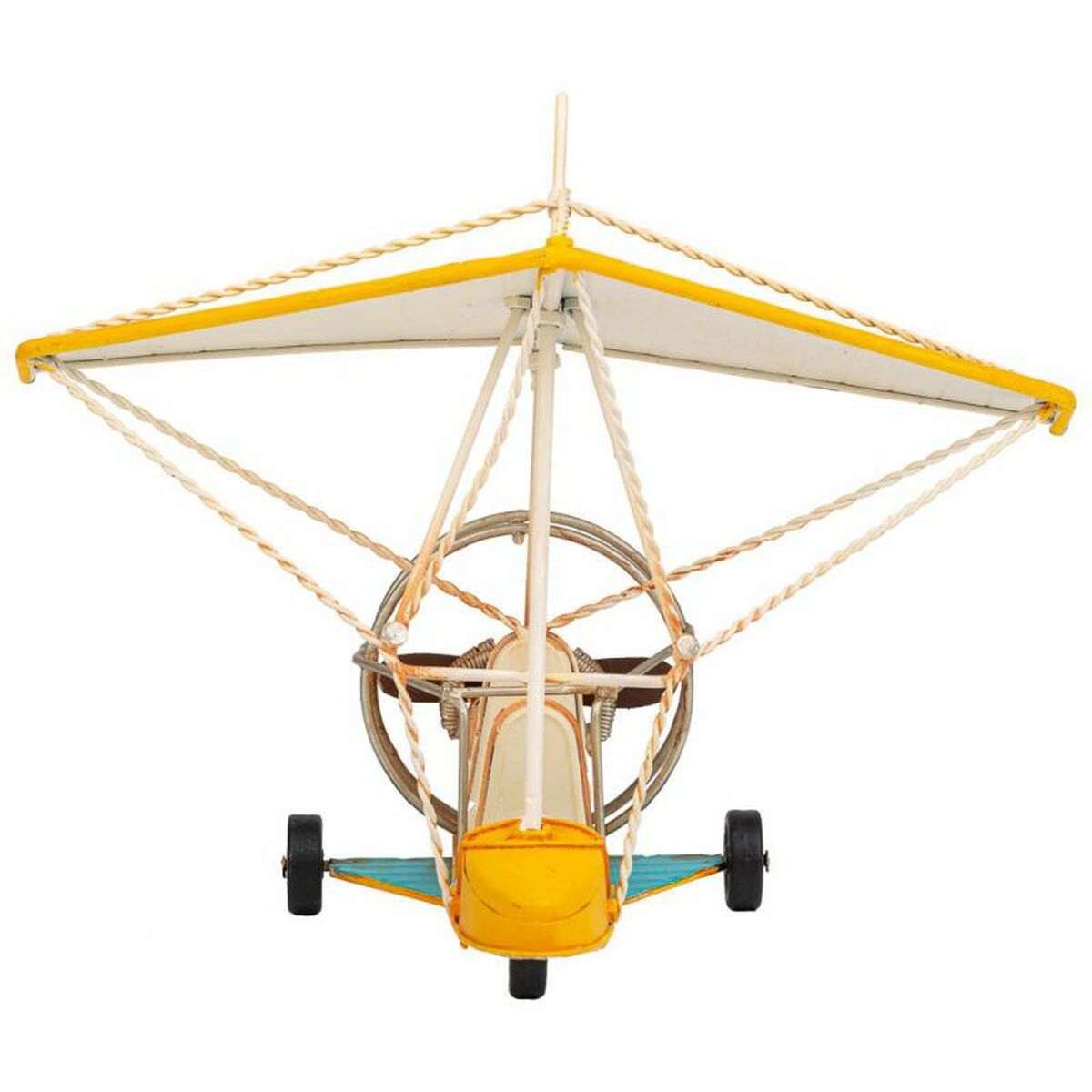 Figura Decorativa Alexandra House Living Amarillo Planeador 21 x 25 x 32 cm