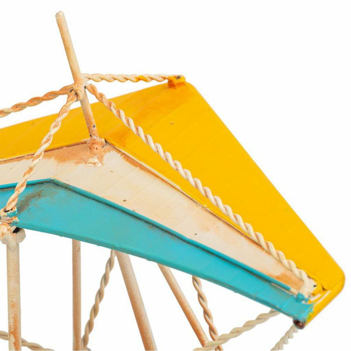 Figura Decorativa Alexandra House Living Amarillo Planeador 21 x 25 x 32 cm