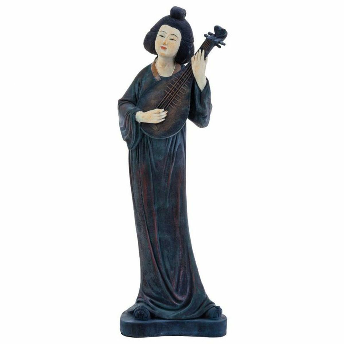 Figura Decorativa Alexandra House Living Oriental Música 16 x 60 x 21 cm