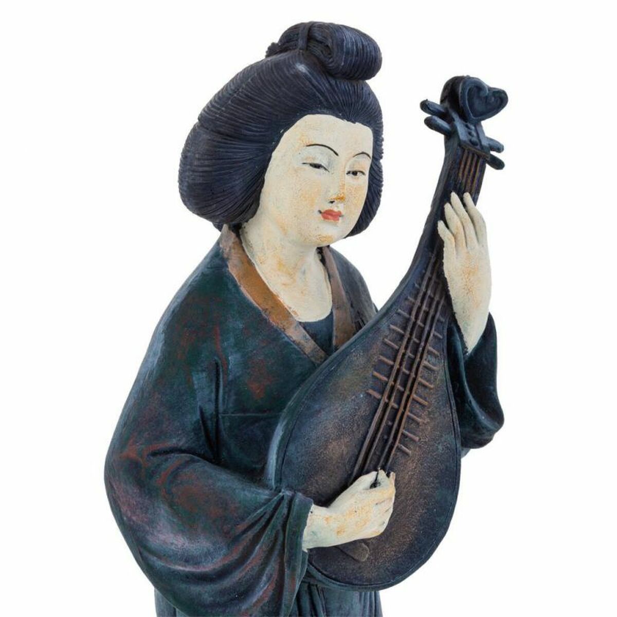 Figura Decorativa Alexandra House Living Oriental Música 16 x 60 x 21 cm