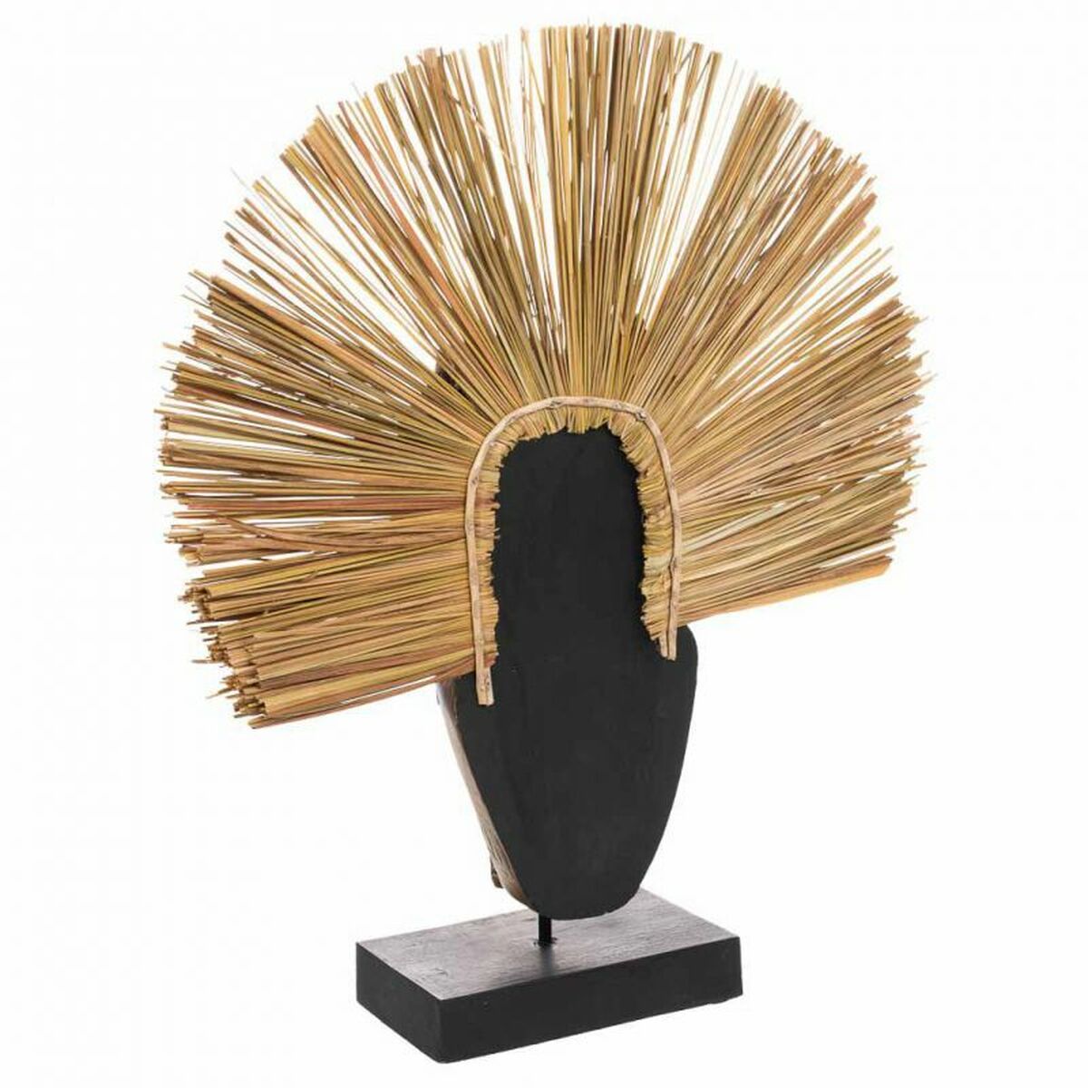 Figura Decorativa Alexandra House Living Marrón Máscara 50 x 12 x 38 cm