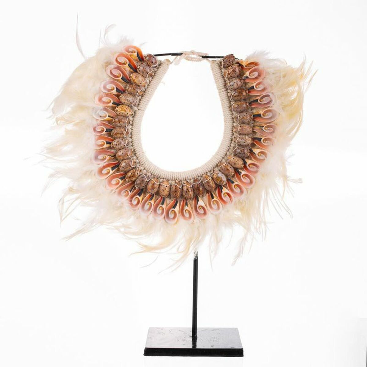 Figura Decorativa Alexandra House Living Blanco 12 x 42 x 25 cm