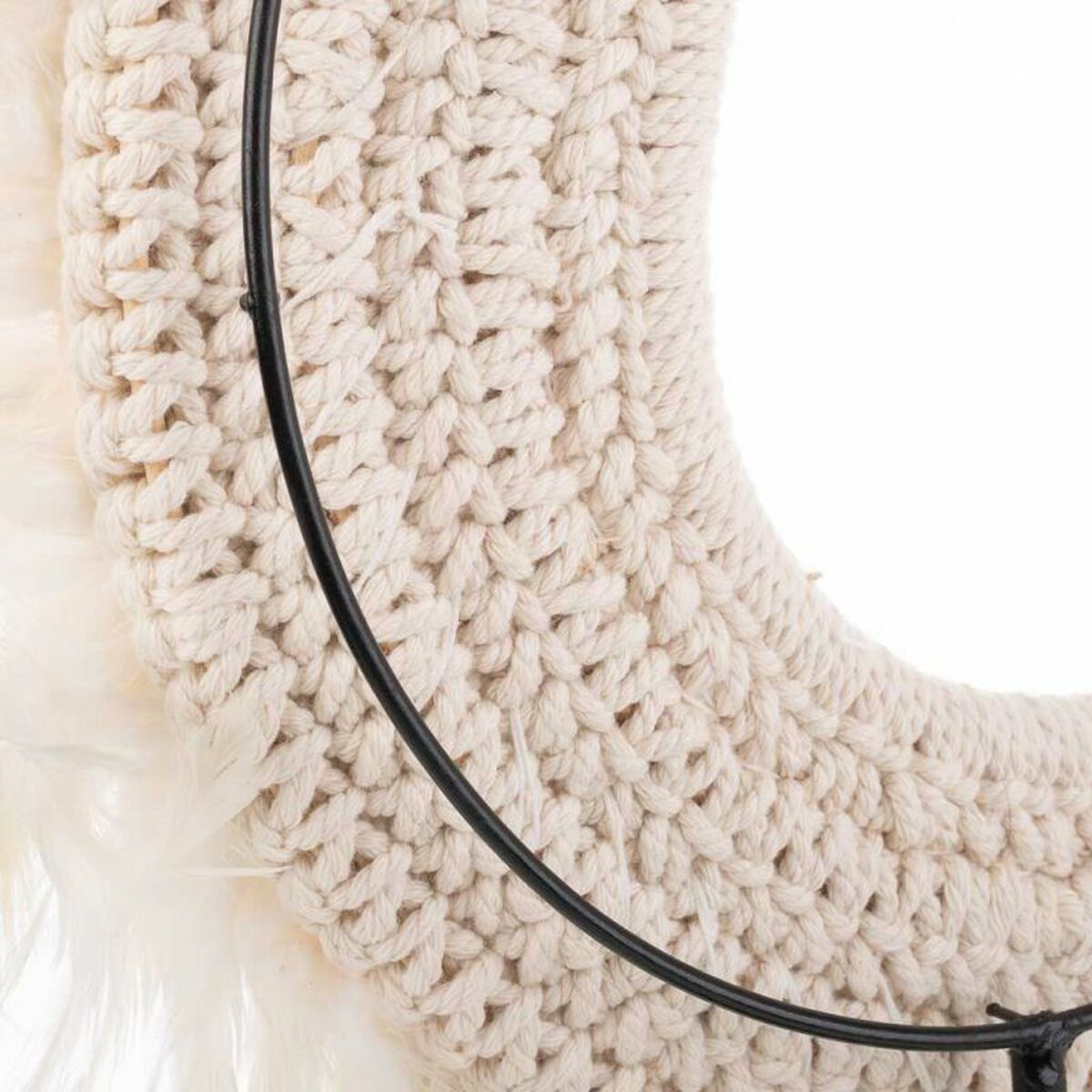 Figura Decorativa Alexandra House Living Blanco 12 x 42 x 25 cm